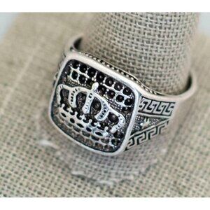 Size 13 silver prince vintage ring (C6)